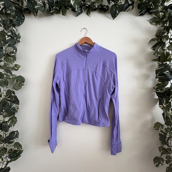 Lululemon Athletic Define Cropped Jacket Nulu Dark Lavender Women’s Size 14 - Picture 1 of 8